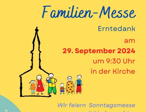 Erntedank Familienmesse am 29.September