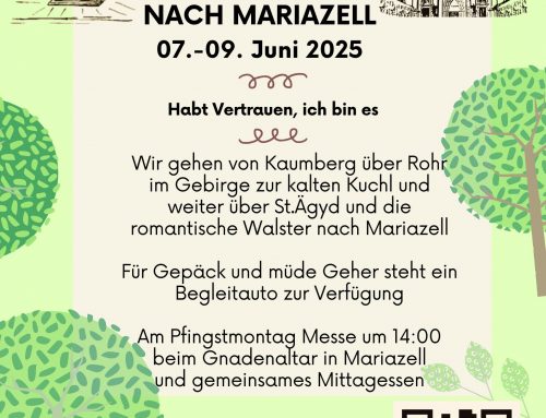 Wallfahrt zu Pfingsten nach Mariazell